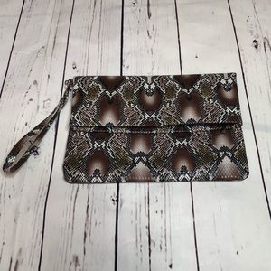 Snake print Clutch/Wristlet